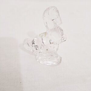 Waterford Crystal Ireland miniature 2 ½” horse figurine one leg raised